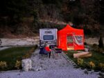 Karavan Kış Bahçesi, Kamp Çadırı 3×3 Yanlar şeffaf ve Perdeli