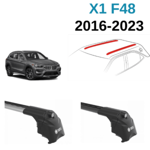 Bmw X1 F48 Port Bagaj Ara Atkı Aparatı Set 2016---> Hırsızlığa karşı kilitli. Çizilmeye karşı dayanıklı kaplama ve kauçuk koruma ayakları