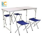 LIC Katlanabilir Kamp Masası Seti, kampçılar ve açık hava severler için oldukça kullanışlı bir ekipmandır. (Katlanır kamp masası, kamp masası katlanır)