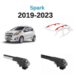 Chevrolet Spark Ara Atkı Aparatı Set (kilitli ara atkı aparatı, port bagaj ara atkı montajı, tavan ara atkı, ara atkı tavan barı) Hırsızlığa karşı kilitli.