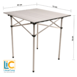 LIC Alüminyum Katlanabilir Kamp Masası, doğayı sevenlerin ve açık hava tutkunlarının vazgeçilmez ekipmanları arasında yer alır. (Alüminyum kamp masası, Katlanır kamp masası, kamp masası katlanır)