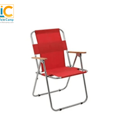 Ahşap Kollu Piknik / Kamp Sandalyesi Kırmızı; Katlanır kamp sandalyesi ile kendinize ve sevdiklerinize vakit ayırmak istediğinizde kolaylıkla yanınızda olacak.