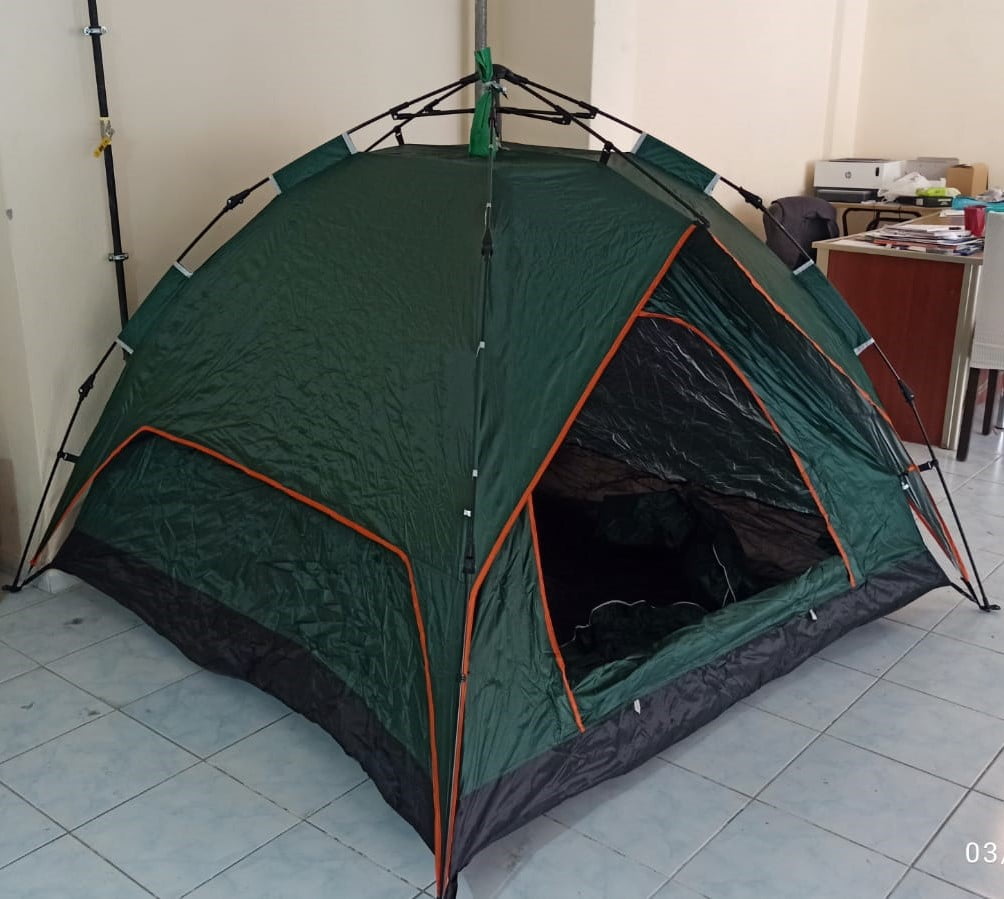 Fischer Kamp Çadırı 6 kişilik tenteli otomatik kamp çadırı .Portatif Anti-uv Yağmur Geçirmez Kolay Kurulum.