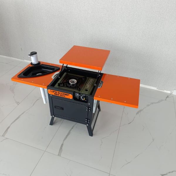 LicCampBox Mini - Kampçılar İçin Yer Kaplamayan Portatif Kamp Mutfağı