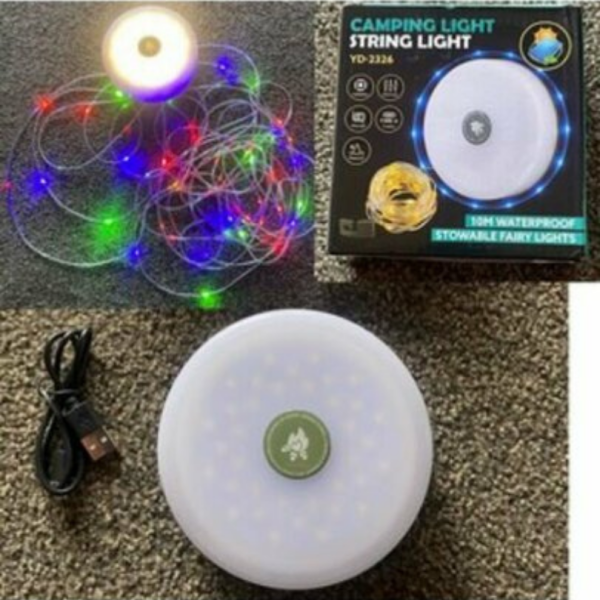 Kamp Lambası Dekoratif LED Işık Seridi – 10 Metre Su Geçirmez RGB Işık Şöleni