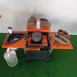 LicCampBox Mini Set - Katlanır Kamp Mutfağı - Seti Al Kampa veya Pikniğe Git - İhtiyacınız Olan Herşey Bu sette 